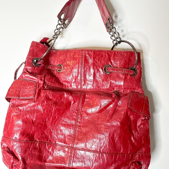 Big Buddha Large Y2K Patent Leather Purse - Picture 7 of 8